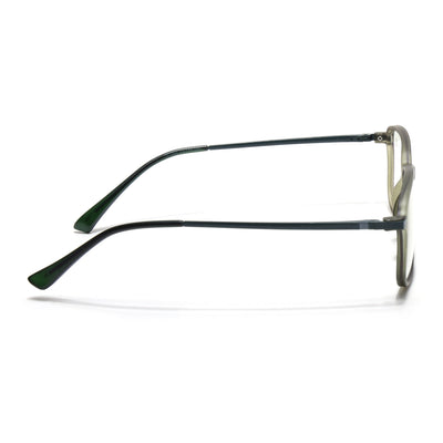 Eyejack Domino Olive Rectangle Eyeglasses for Men & Women (TR1008FCL1720-C7)