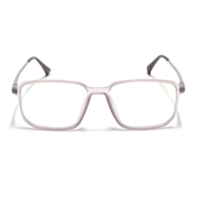 Eyejack Domino Purple Rectangle Eyeglasses for Men & Women (TR1008FCL1721-C8)
