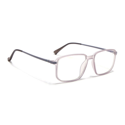 Eyejack Domino Purple Rectangle Eyeglasses for Men & Women (TR1008FCL1721-C8)