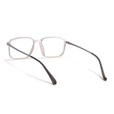 Eyejack Domino Purple Rectangle Eyeglasses for Men & Women (TR1008FCL1721-C8)
