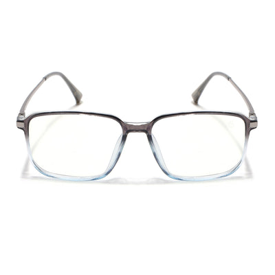 Eyejack Domino Black & Clear Rectangle Eyeglasses for Men & Women (TR1008FCL1726-C13)