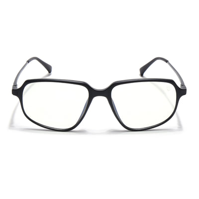 Eyejack Domino Matt Black Square Eyeglasses for Men & Women (TR1009FCL1729-C2)
