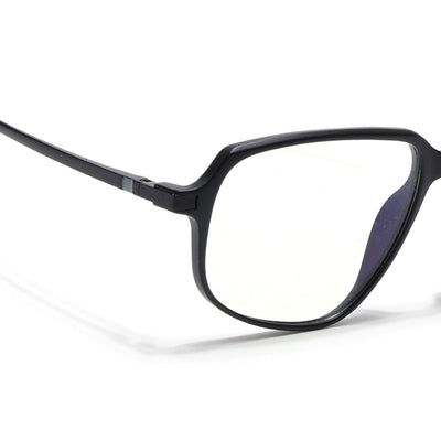 Eyejack Domino Matt Black Square Eyeglasses for Men & Women (TR1009FCL1729-C2)