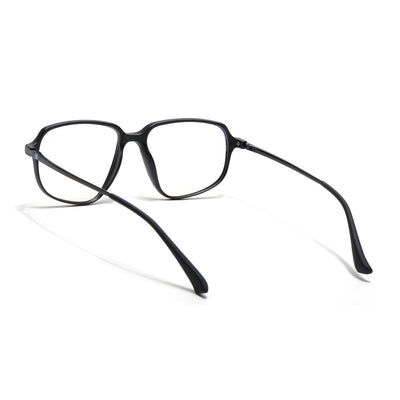 Eyejack Domino Matt Black Square Eyeglasses for Men & Women (TR1009FCL1729-C2)