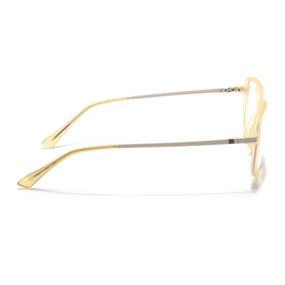 Eyejack Domino Yellow Square Eyeglasses for Men & Women (TR1009FCL1739-C12)
