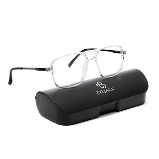 EyeJack Transparent Wayfarer Eyeglasses for Men & Women (TR85601GE1691-C2)