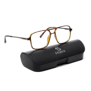 EyeJack Brown Wayfarer Eyeglasses for Men & Women (TR85601GE1692-C3)