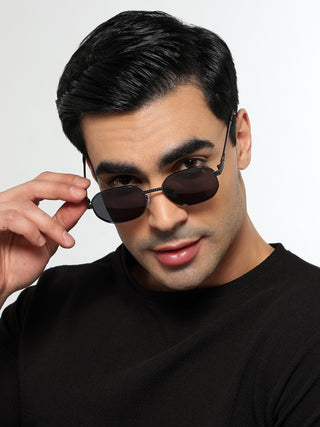 Imperial - Grey Rectangle Polarized Sunglasses (WH4149PCL2232)