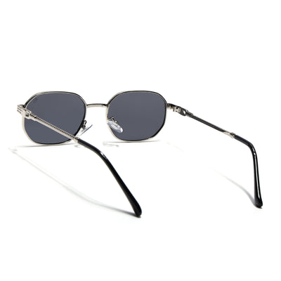 Imperial - Silver Rectangle Polarized Sunglasses (WH4149PCL2233)