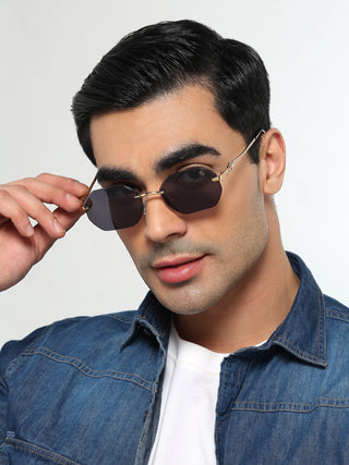 Imperial - Silver Rectangle Polarized Sunglasses (WH4149PCL2233)