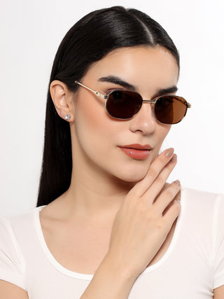 Imperial - Golden Rectangle Polarized Sunglasses (WH4149PCL2235)