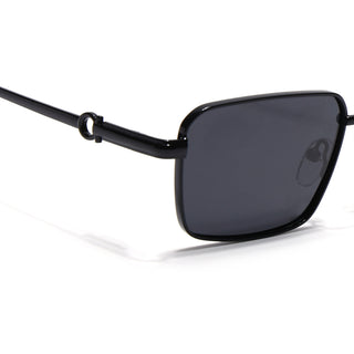 Mocha - Black Rectangle Polarized Sunglasses (WS1411PCL2192)