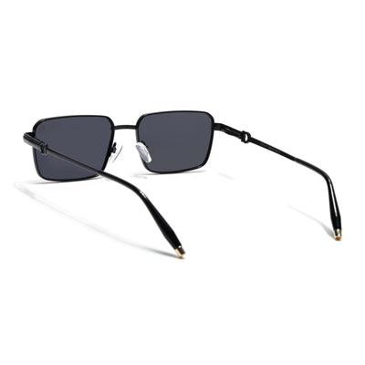 Mocha - Black Rectangle Polarized Sunglasses (WS1411PCL2192)