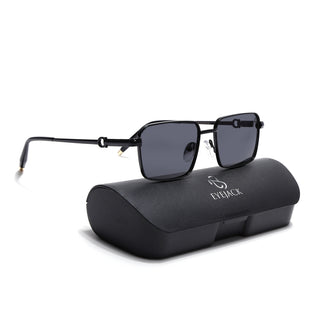 Mocha - Black Rectangle Polarized Sunglasses (WS1411PCL2192)