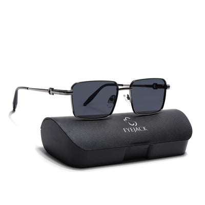Mocha - Grey Rectangle Polarized Sunglasses (WS1411PCL2193)