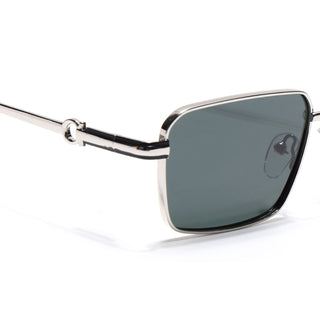 Mocha - Silver Rectangle Polarized Sunglasses (WS1411PCL2194)
