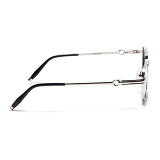 Mocha - Silver Rectangle Polarized Sunglasses (WS1411PCL2194)