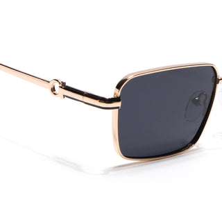 Mocha - Golden Rectangle Polarized Sunglasses (WS1411PCL2196)
