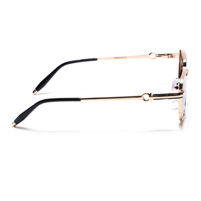 Mocha - Golden Rectangle Polarized Sunglasses (WS1411PCL2196)