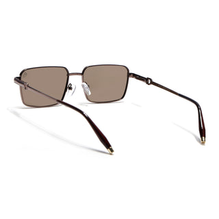 Mocha - Brown Rectangle Polarized Sunglasses (WS1411PCL2197)
