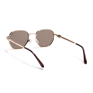 Majesty - Golden Wayfarer Polarized Sunglasses (WS1419PCL2208)