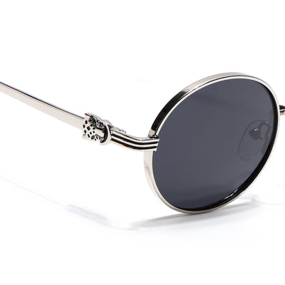Simba - Silver Oval Polarized Sunglasses (WS1420PCL2211)