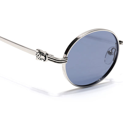 Simba - Silver Oval Polarized Sunglasses (WS1420PCL2212)