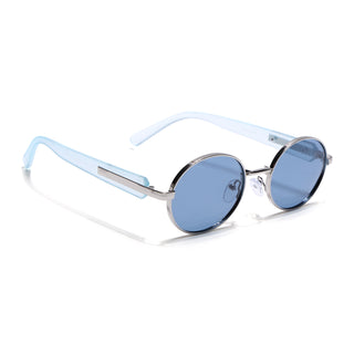 Cruze - Silver Oval Polarized Sunglasses (WU14110PCL2200)
