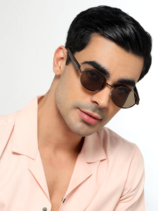 Cruze - Brown Oval Polarized Sunglasses (WU14110PCL2203)