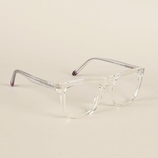 EyeJack Flare Transparent Square Eyeglasses for Men & Women (XY31016GE1584-C13)