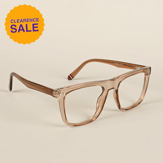 EyeJack Flare Nude Square Eyeglasses for Men & Women (XY31016GE1577-C6)