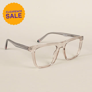 EyeJack Flare Light Grey Square Eyeglasses for Men & Women (XY31016GE1581-C10)