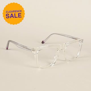 EyeJack Flare Transparent Square Eyeglasses for Men & Women (XY31016GE1584-C13)