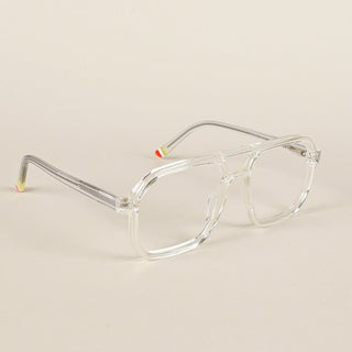 EyeJack Flare Transparent Square Eyeglasses for Men & Women (XY31017GE1597-C13)