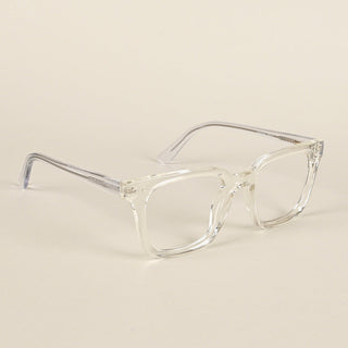 EyeJack Flare Transparent Square Eyeglasses for Men & Women (XY31019GE1623-C13)