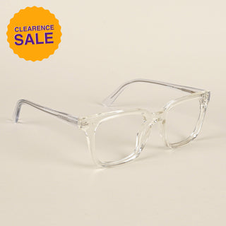 EyeJack Flare Transparent Square Eyeglasses for Men & Women (XY31019GE1623-C13)