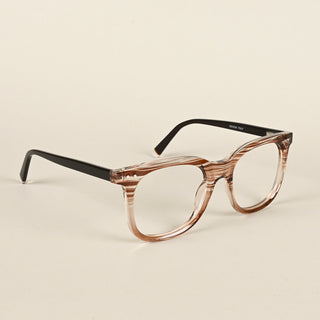 EyeJack Flare Brown & Clear Round Eyeglasses for Men & Women (XY31020GE1631-C8)