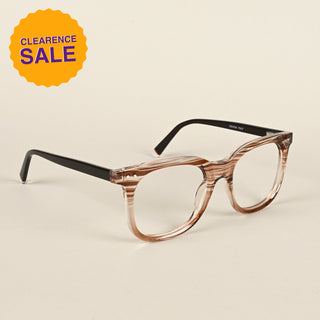 EyeJack Flare Brown & Clear Round Eyeglasses for Men & Women (XY31020GE1631-C8)