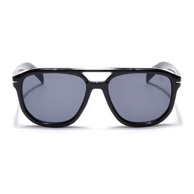 Eyejack Black Wayfarer Sunglasses for Men & Women (ZN3682CL2159)