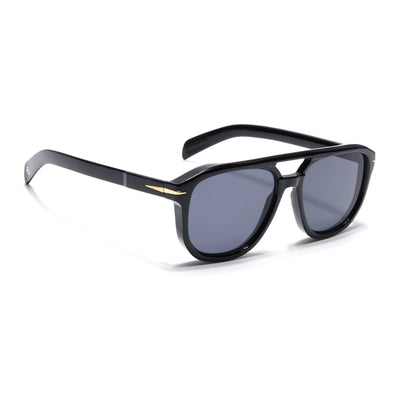 Eyejack Black Wayfarer Sunglasses for Men & Women (ZN3682CL2159)