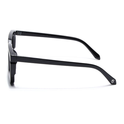 Eyejack Shine Black Rectangle Sunglasses for Men & Women (ZN3908CL2166)