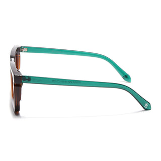 Eyejack Brown Rectangle Sunglasses for Men & Women (ZN3908CL2168)
