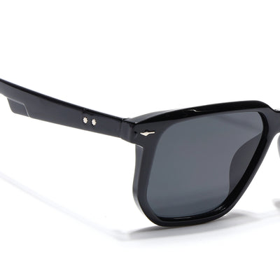 Eyejack Black Wayfarer Sunglasses for Men & Women (ZN3912CL2169)