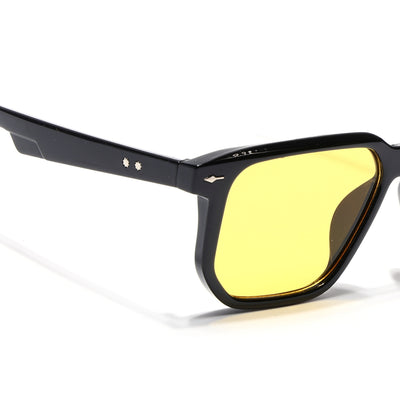 Eyejack Black Wayfarer Sunglasses for Men & Women (ZN3912CL2171)