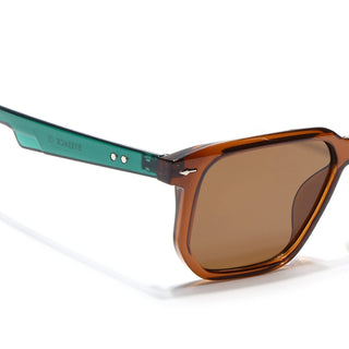 Eyejack Brown Wayfarer Sunglasses for Men & Women (ZN3912CL2172)