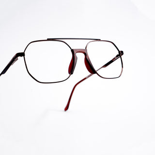 EyeJack DISK Brown Wayfarer Eyeglasses for Men & Women (128608CL211-C5)