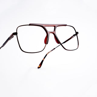 EyeJack DISK Brown Wayfarer Eyeglasses for Men & Women (128610CL221-C3)