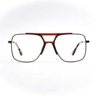 EyeJack DISK Brown Wayfarer Eyeglasses for Men & Women (128610CL221-C3)