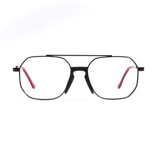 EyeJack DISK Black Wayfarer Eyeglasses for Men & Women (128608CL209-C3)