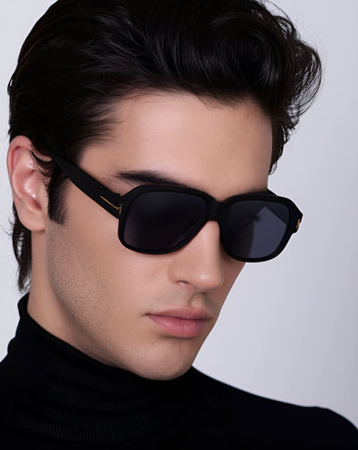 Eyejack Black Wayfarer Sunglasses for Men & Women (21034CL1059)